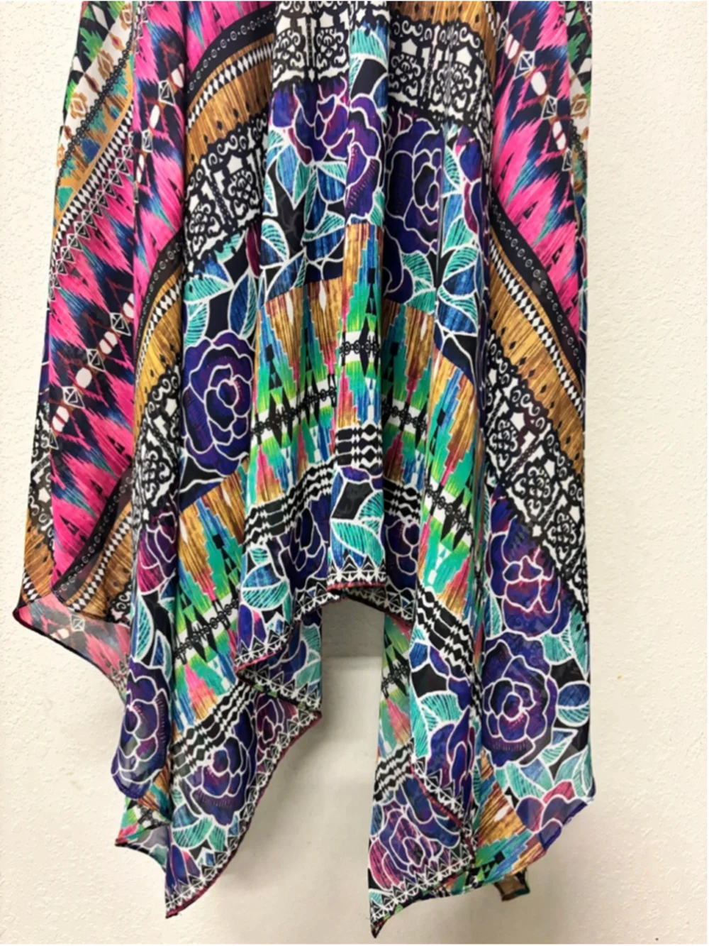 Rabbit Rabbit Rabbit Designs Multicolor Asymmetrical Dress Size 12 - Picture 5 of 10